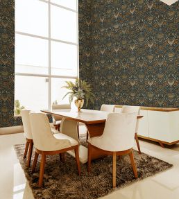 Domas Wallpaper by Tres Tintas Blue