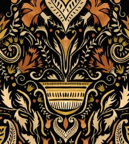 Domas Wallpaper by Tres Tintas Yellow