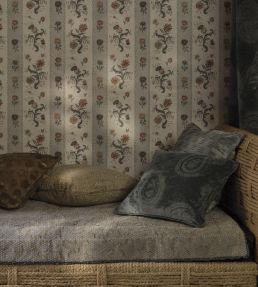 Domino Velvet Fabric by Zoffany Amber