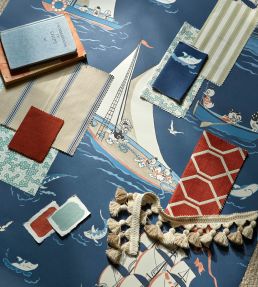 Donald Nautical Wallpaper by Sanderson Sea Salt