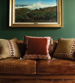 Dorian Velvet Border Trimming by Samuel & Sons Copper