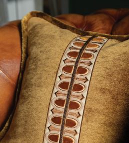 Dorian Velvet Border Trimming by Samuel & Sons Copper