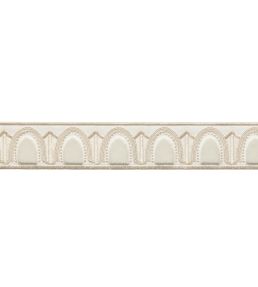 Dorian Velvet Border Trimming by Samuel & Sons Snow