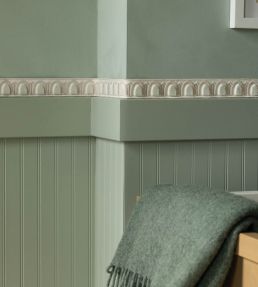 Dorian Velvet Border Trimming by Samuel & Sons Evergreen