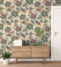 Doris Jacobean Wallpaper by Woodchip & Magnolia Apple