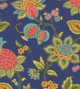 Doris Jacobean Wallpaper by Woodchip & Magnolia Ink Blue
