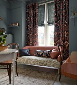 Dorothy's Kilim Fabric by Morris & Co Sunflower/Tump Green