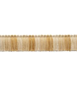 Dorset Blocked Brush Fringe Trimming by Samuel & Sons Honey