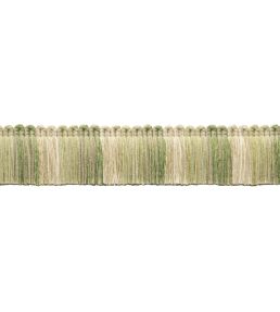 Dorset Blocked Brush Fringe Trimming by Samuel & Sons Leaf