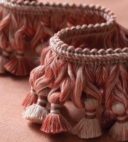 Dorset Tassel Fringe Trimming by Samuel & Sons Coral