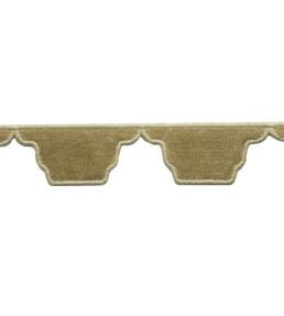 Dorset Velvet Scallop Trimming by Samuel & Sons Leaf