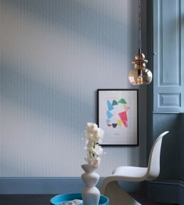 Dot Wallpaper by Farrow & Ball Au Lait / Sardine