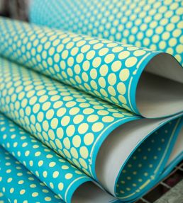 Dot Wallpaper by Farrow & Ball Lobster / Hog Plum