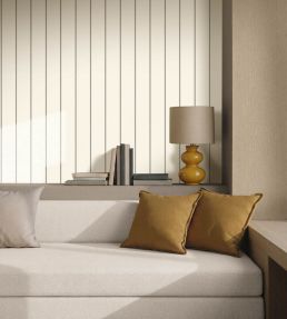 Dot Line Wallpaper by Caselio Taupe noir