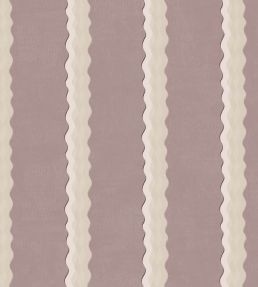 Double Scroll Stripe Fabric by Parker & Jules Lilac