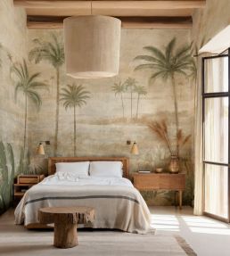Draa Palms Mural by Coordonne Leaves