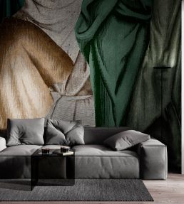 Drapery Mural by Coordonne Emerald
