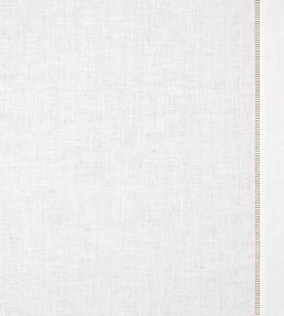 Drawn Thread Ladder Stitch Edge Fabric by Volga Linen Ivory White