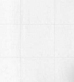 Drawn Thread Hemstitch Check Fabric by Volga Linen Ivory White