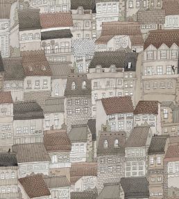 Dream Town Wallpaper by Rebel Walls Sand
