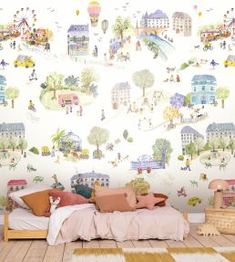 Dreaming Village Mural by Caselio Multi