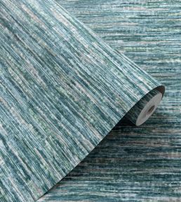 Dritto Wallpaper by Clarke & Clarke Teal