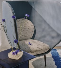 Drizzle Fabric by Christopher Farr Cloth Indigo