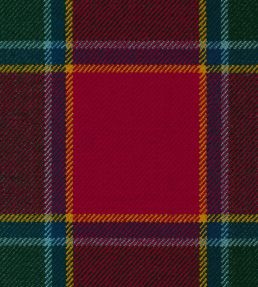 Drummond Of Perth Mtd Fabric by The Isle Mill Red