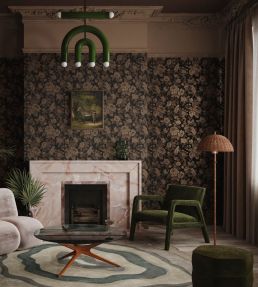 Drunken Monkey Wallpaper by Divine Savages Black Gold