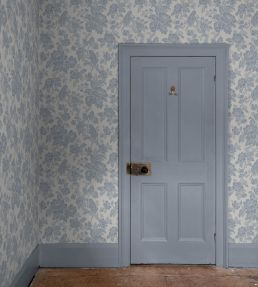 Drunken Monkey Wallpaper by Divine Savages China Blue