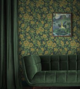 Drunken Monkey Wallpaper by Divine Savages Jungle Green