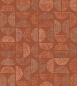 Dualis Wallpaper by Casamance Orange Brule
