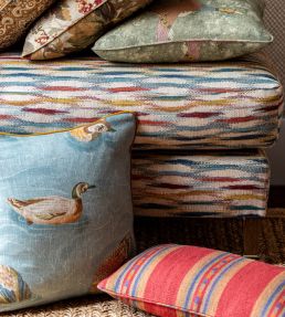 Duck Pond Fabric by Mulberry Home Teal