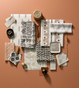 Duckweed Weave Fabric by Scion Pebble