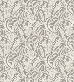 Dufy Leaf Wallpaper by Osborne & Little Charcoal