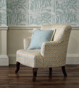 Dumas Fabric by Nina Campbell Ochre