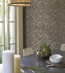 Dura Wallpaper by Casadeco Noir Reglisse