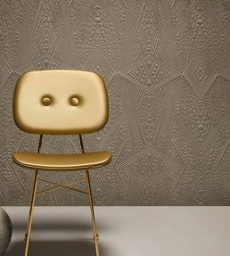 Dwarf Rhino Wallpaper by Moooi Sand Beige