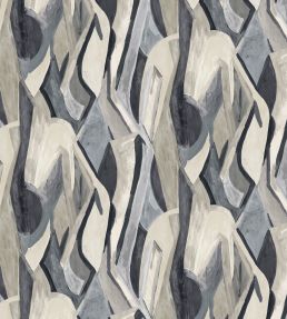Dynamic Mural by Clarke & Clarke Noir Banner