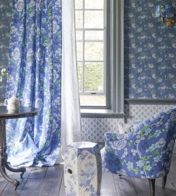 Eagle House Demask Fabric by Designers Guild Limestone