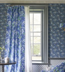 Eagle House Demask Fabric by Designers Guild Hibiscus