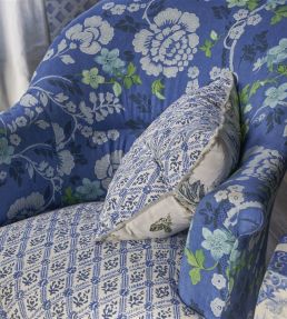 Eagle House Demask Fabric by Designers Guild Hibiscus