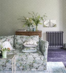 Eagle House Demask Fabric by Designers Guild Limestone