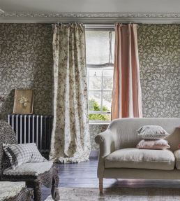 Eagle House Demask Fabric by Designers Guild Vintage Rose