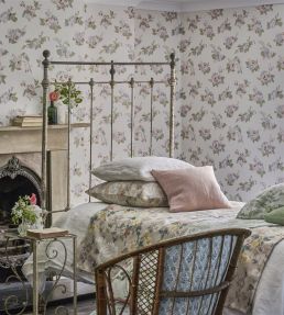 Eagle House Demask Fabric by Designers Guild Vintage Rose