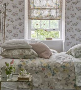 Eagle House Demask Fabric by Designers Guild Vintage Rose