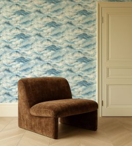 Earthscape Wallpaper by Clarke & Clarke Denim