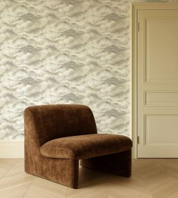 Earthscape Wallpaper by Clarke & Clarke Linen/Mocha