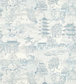Eastern Palace Wallpaper by Zoffany Indigo