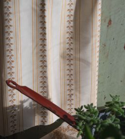 Eastern Stripe Fabric by Titley and Marr Amber